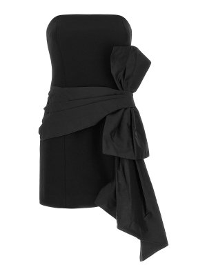 ROTATE Birger Christensen: Knielange Kleider - Knielanges Kleid - Schwarz