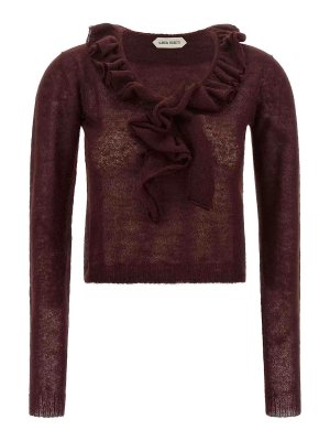 ALBERTA FERRETTI: クルーネック - クルーネック - ダークレッド