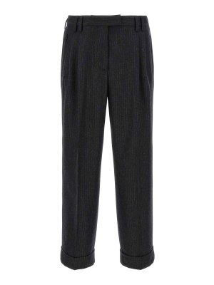 ALBERTO BIANI: pantaloni casual - Pantaloni di lana Albertino grigi