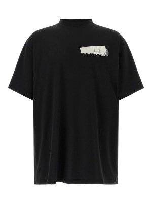 BALENCIAGA: Tシャツ - Tシャツ - Silver Tape