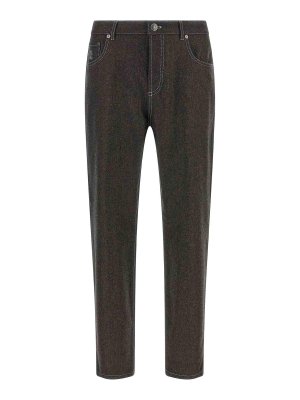 BRUNELLO CUCINELLI: casual trousers - Grey Flannel Trousers
