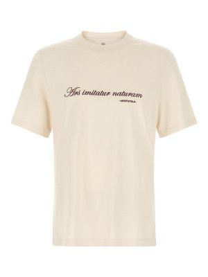 BRUNELLO CUCINELLI: t-shirts - White Ars Imitatur Naturam T-Shirt