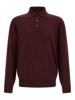 BRUNELLO CUCINELLI: Polos  - Polo - Rouge Brun