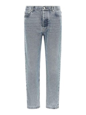 BRUNELLO CUCINELLI: straight leg jeans - Light Blue Five-Pocket Jeans