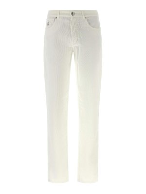 BRUNELLO CUCINELLI: Pantalons casual - Pantalons Décontractés - Blanc