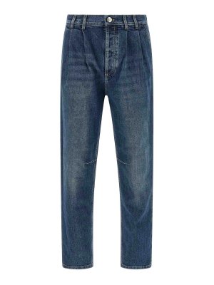 BRUNELLO CUCINELLI: Jeans Rectos - Vaqueros Rectos - Azul