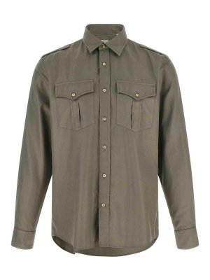 BRUNELLO CUCINELLI: シャツ - シャツ - 緑