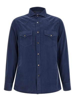 BRUNELLO CUCINELLI: Camisas - Camisa - Azul