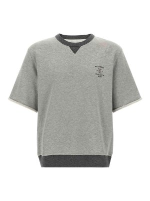 BRUNELLO CUCINELLI: Sweatshirts & Sweaters - Grey Embroidered Sweatshirt