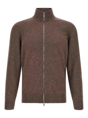 BRUNELLO CUCINELLI: カーディガン - カーディガン - ブラウン
