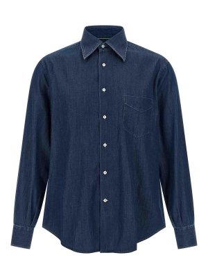 BRUNELLO CUCINELLI: Camisas - Camisa - Azul