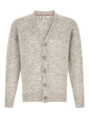 BRUNELLO CUCINELLI: カーディガン - カーディガン - グレー