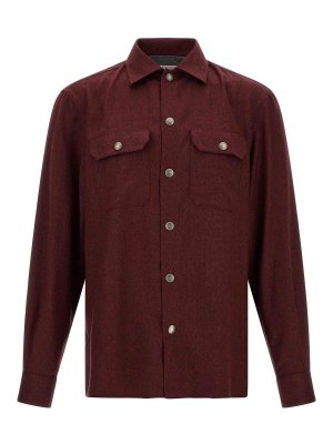 BRUNELLO CUCINELLI: Vestes casuals - Veste Casual - Rouge Brun