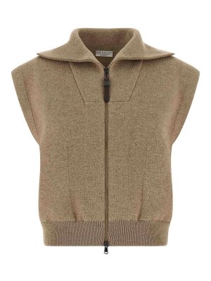 BRUNELLO CUCINELLI: クルーネック - クルーネック - Shiny Zipper Pull