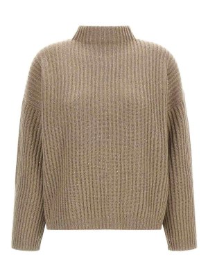 BRUNELLO CUCINELLI: crew necks - Sparkling & Dazzling Wool-Cashmere Jumper