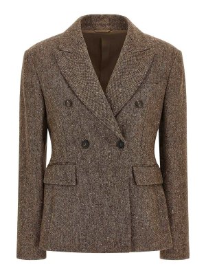 BRUNELLO CUCINELLI: Blazer - Blazer - Braun