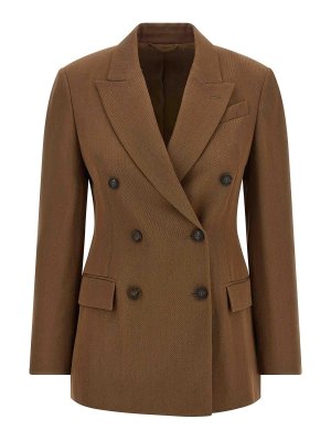 BRUNELLO CUCINELLI: Blazer - Blazer - Braun