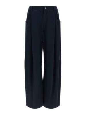 BRUNELLO CUCINELLI: カジュアルトラウザー - カジュアルパンツ - ブルー