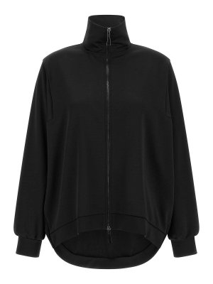 DI.LA3 PARI': Sweatshirts & Sweaters - Black Zip Sweatshirt