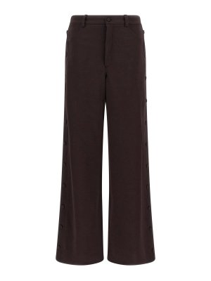 DI.LA3 PARI': casual trousers - Purple Button Trousers