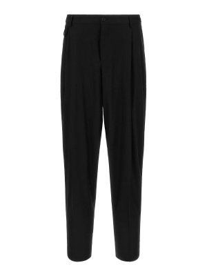 DOLCE & GABBANA: casual trousers - Black Flannel Trousers