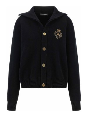DOLCE & GABBANA: Cardigans - Cardigan - Noir