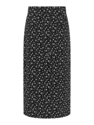 DOLCE & GABBANA: Knee length skirts & Midi - White and Black Straight Skirt