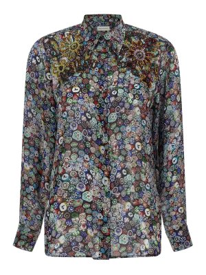 DRIES VAN NOTEN: Camisas - Camisa - Glass Kaleidoscope
