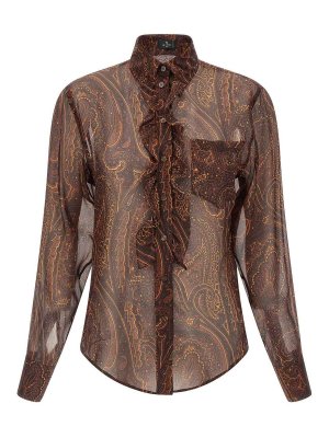 ETRO: Camisas - Camisa - Marrón
