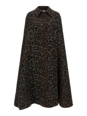 FEDERICA BONIFACI: flared jeans - Brown Leopard Cape
