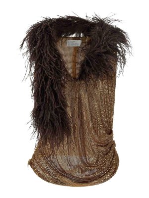 GIUSEPPE DI MORABITO: Tops y camisetas sin mangas - Top - Dorado