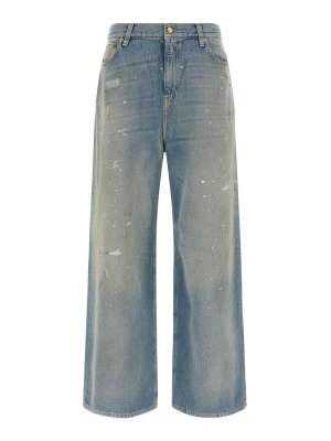 GOLDEN GOOSE: Boyfriend - Boyfriend Jeans - Blau