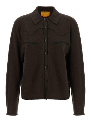 GUEST IN RESIDENCE: camicie - Camicia corta in cashmere stile western