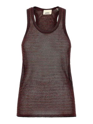 ISABEL MARANT: Top e canotte - Top Cevara color bordeaux