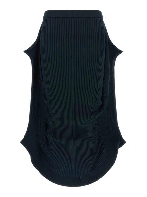 ISSEY MIYAKE: Knielange und Midi Röcke - Midirock - Blau