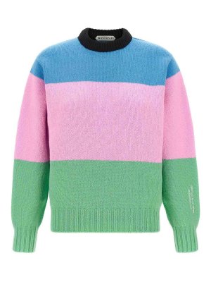 J.W. ANDERSON: maglia collo rotondo - Maglione multicolore con cespugli di collina