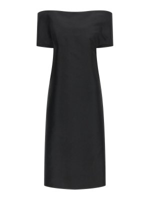 JIL SANDER: Vestidos media pierna - Vestido Midi - Negro