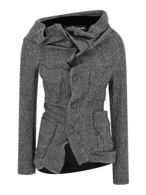 JUNYA WATANABE: giacche blazer - Blazer grigio asimmetrico