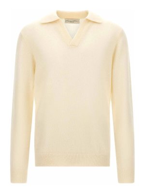LARMERI STUDIO: polo shirts - White Cash Polo Shirt