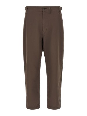 LEMAIRE: casual trousers - Brown Tapered Trousers