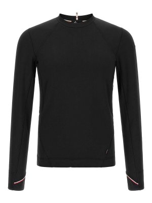 MONCLER: maglia collo rotondo - Maglione a collo alto termico in Polartec