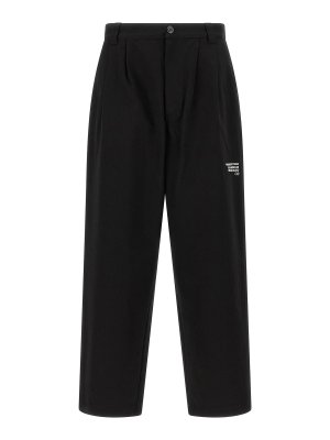 MONCLER: カジュアルトラウザー - カジュアルパンツ - 黒