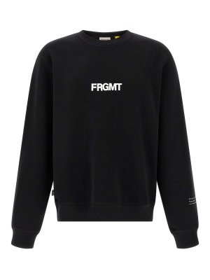MONCLER: Felpe e maglie - Felpa nera Moncler X Fragment
