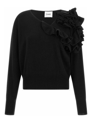 Nude: Pull col rond - Pull Col Rond - Noir