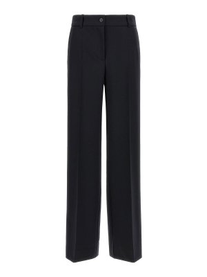 P.A.R.O.S.H.: casual trousers - Black Liliuxy26 Virgin Wool Trousers
