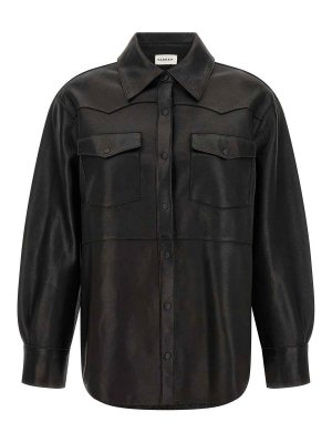P.A.R.O.S.H.: camicie - Camicia di pelle nera