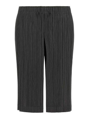 PLEATS PLEASE ISSEY MIYAKE: トラウザーショーツ - ショートパンツ - グレー