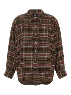 R13: shirts - Brown Checked Shirt