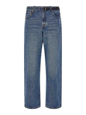 Sacai: Pantalons casual - Pantalons Décontractés - Bleu