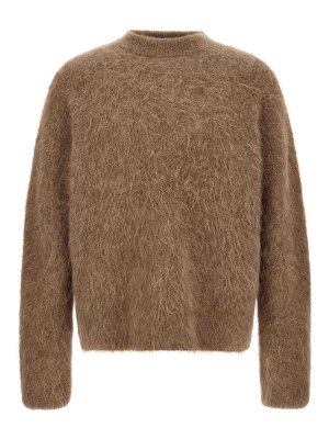 SEAFARER: Strickpullover mit Rundhalsausschnitt - Rundhalspullover - Braun